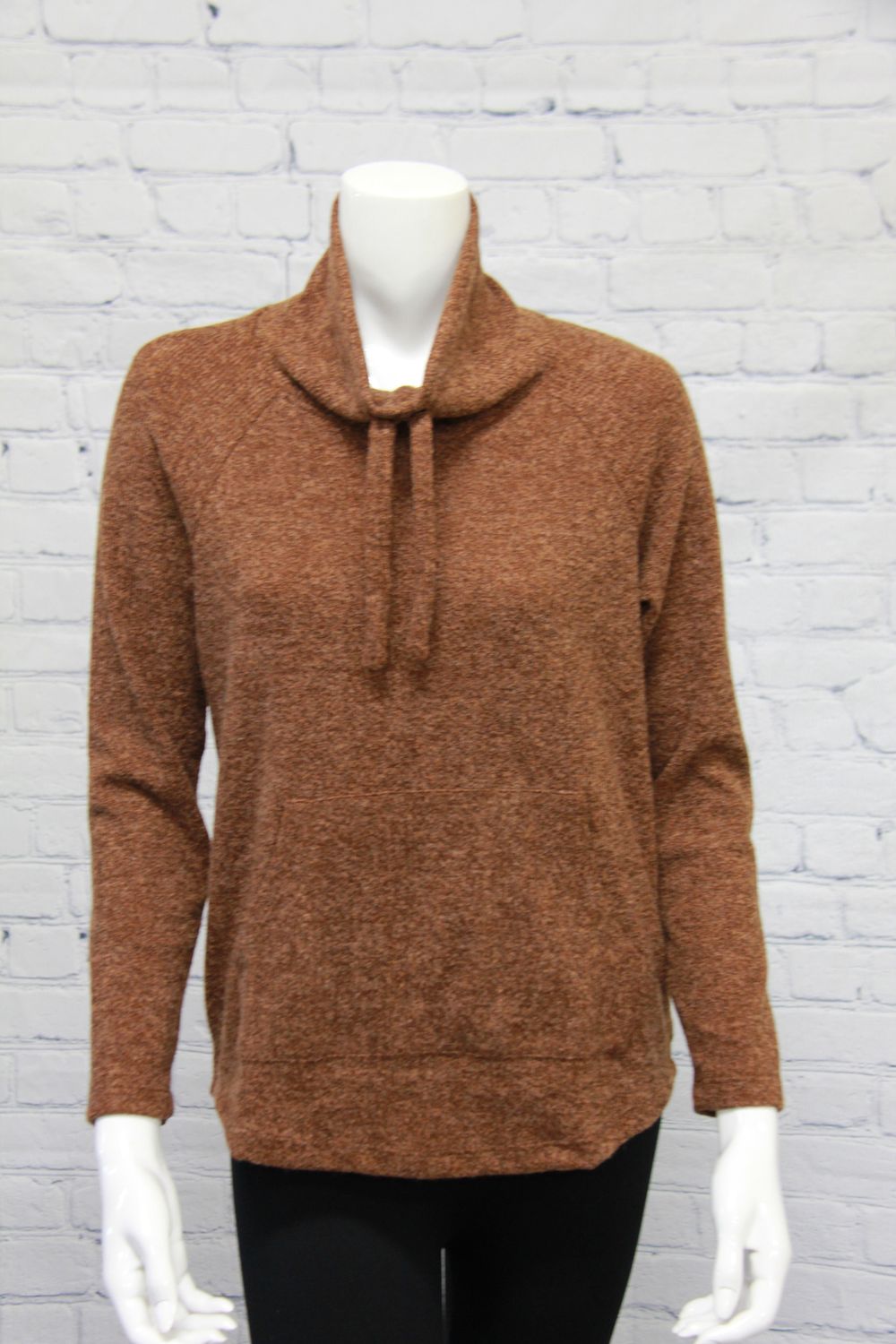 Raglan Cowl Neck Top, Size: S
