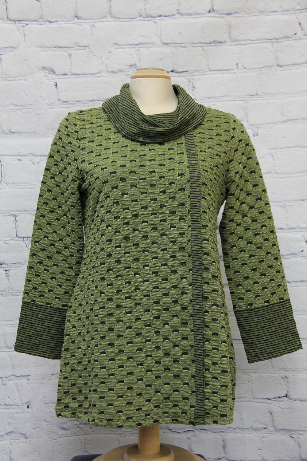 Cowl Neck  2 COLORS, Color: Moss, Size: S