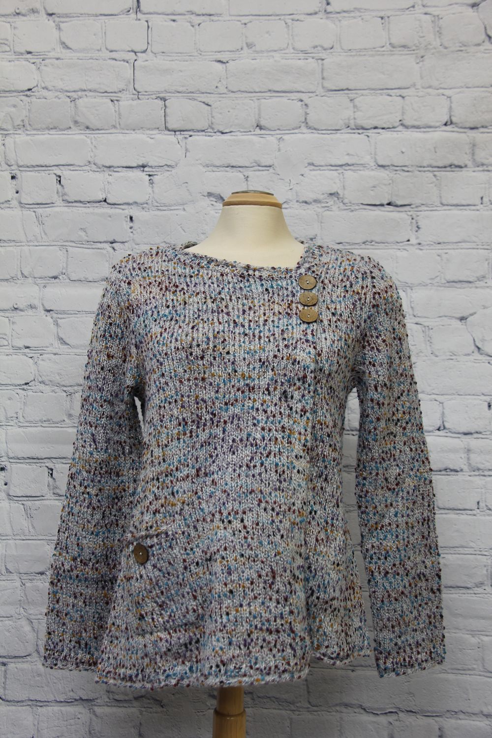 Side Button Pullover, Size: S