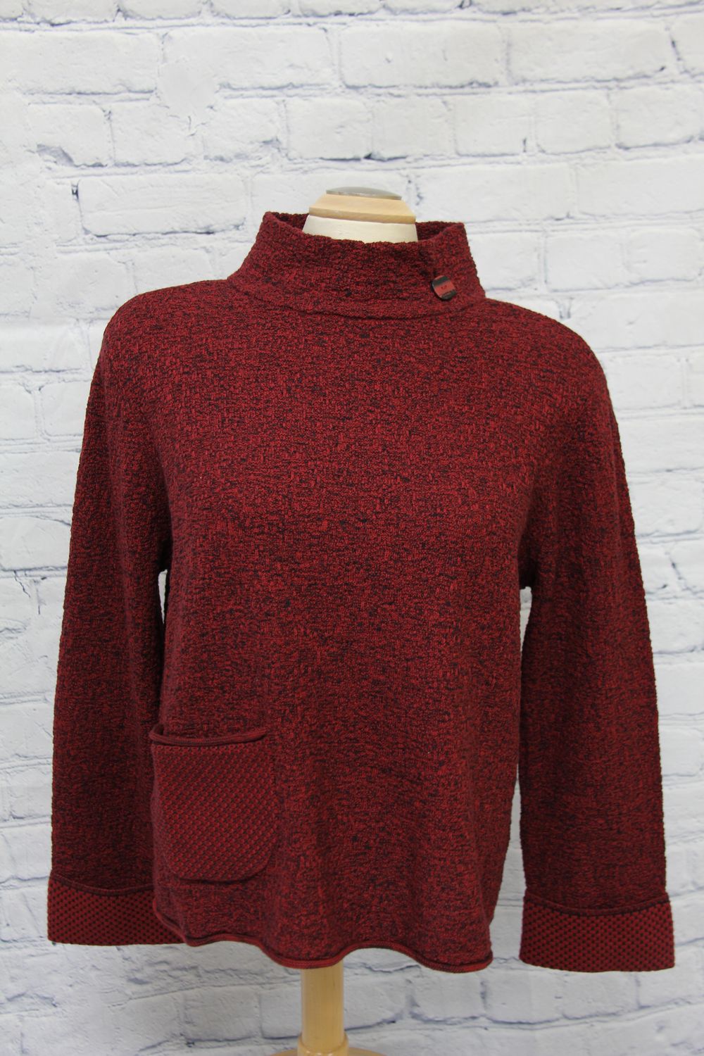 Split Moc Pullover, Size: S