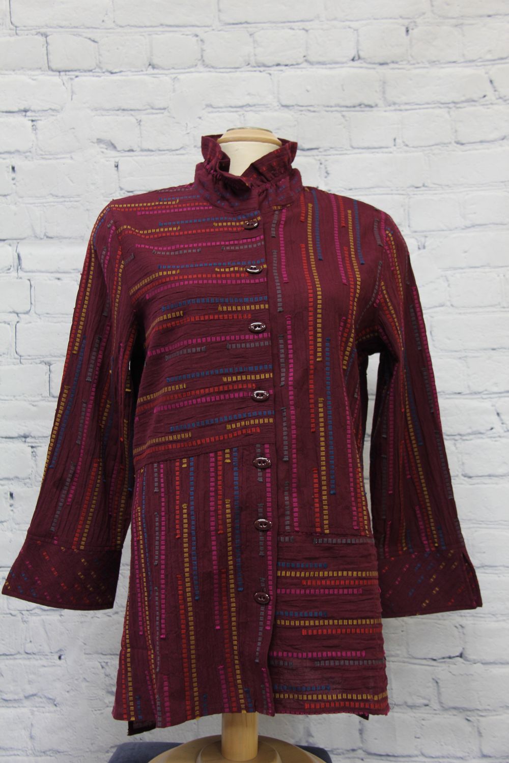 Ruched Collar Tunic, Size: S
