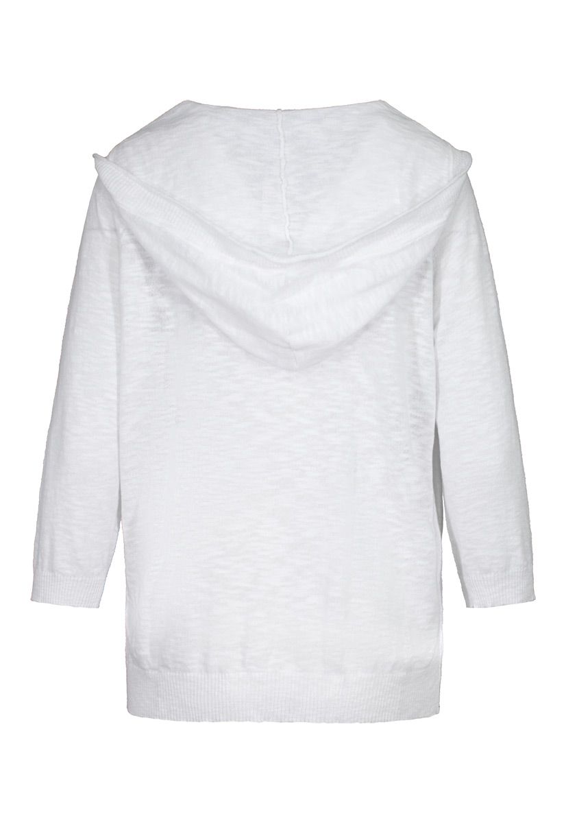 White Hooded Cardigan, Size: S