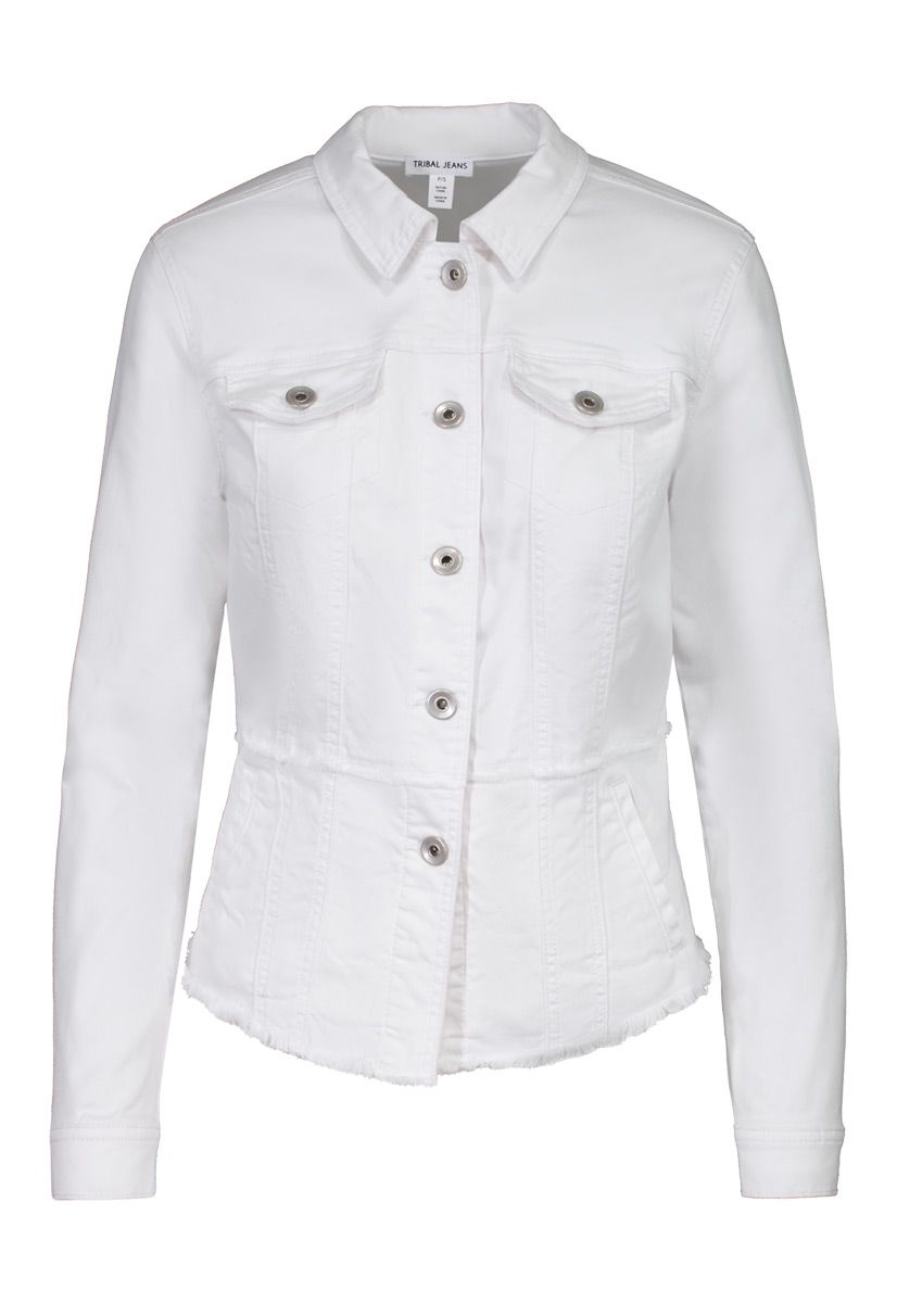 Jean Jacket Cut Off Hem *2 Colours*, Color: Rose Quartz, Size: S