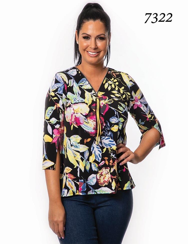 Floral Top, Size: M