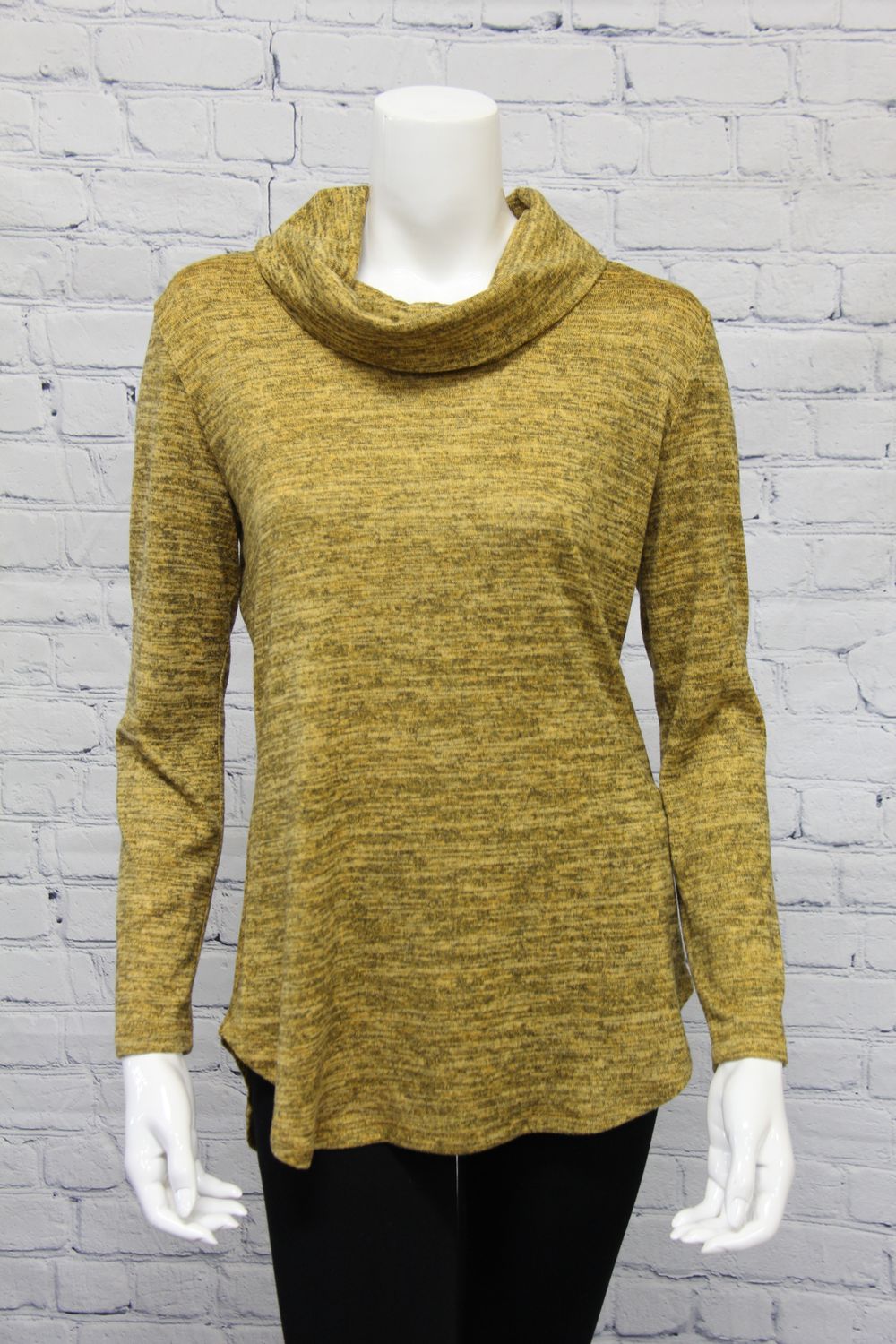 Cowl Neck Tunic 2 Colours, Color: Mustard, Size: S
