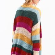 Striped Cardigan With Pockets