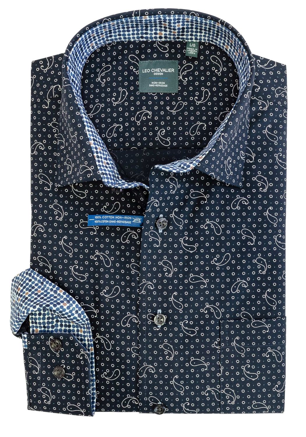 Fancy Navy Design Tall, Size: L T