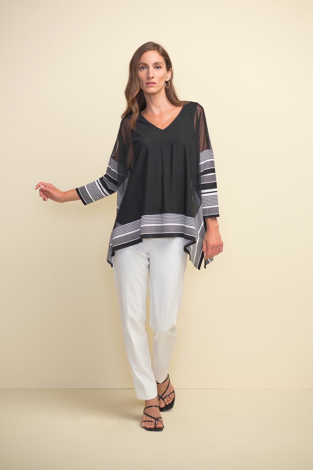 Black &amp; White Tunic, Size: 10