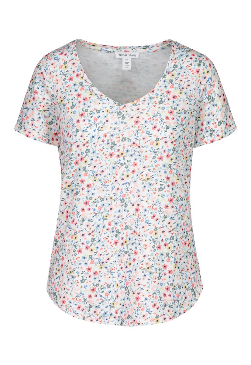 Floral T-Shirt, Size: S