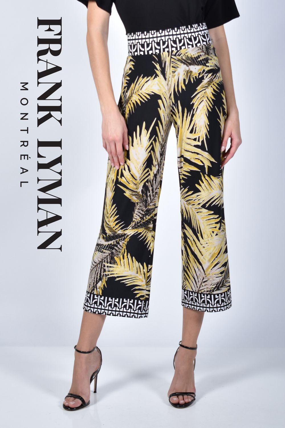 Black/Yellow Knit Culottes, Size: 6