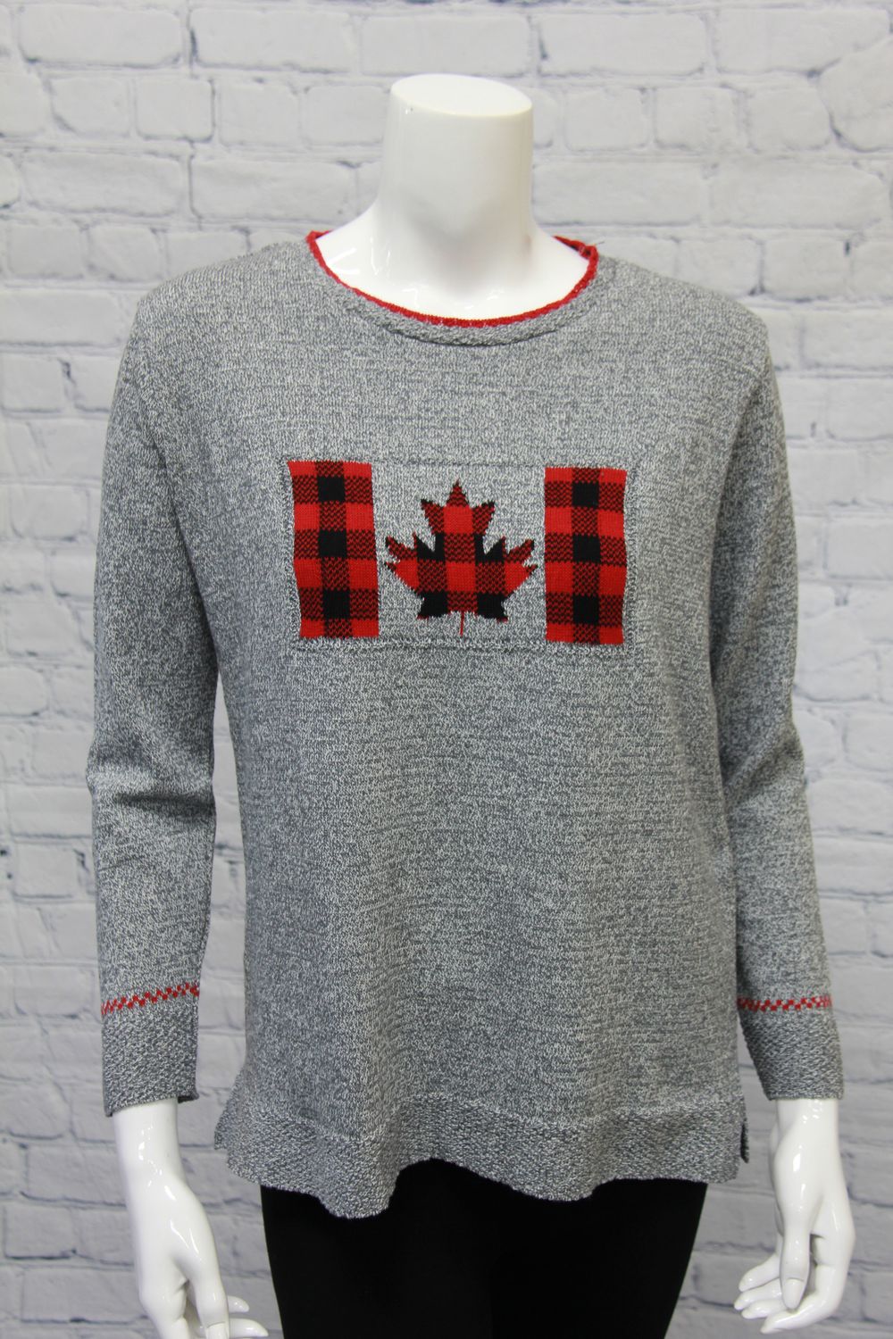 Buffalo Check Flag Pullover, Size: S