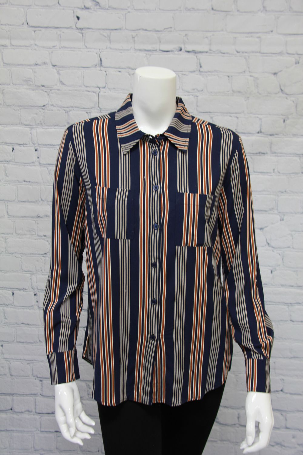 Long Sleeve Roll Up Shirt, Size: S