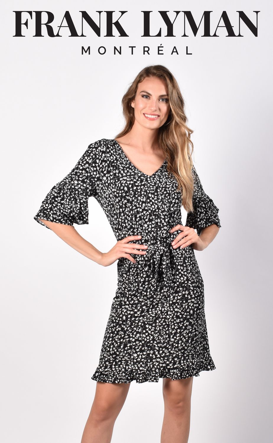 Black/Off White Knit Dress, Size: 6