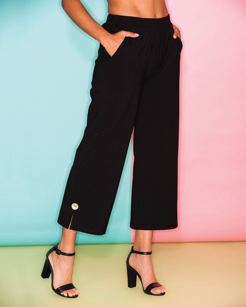 Black Knit Pant