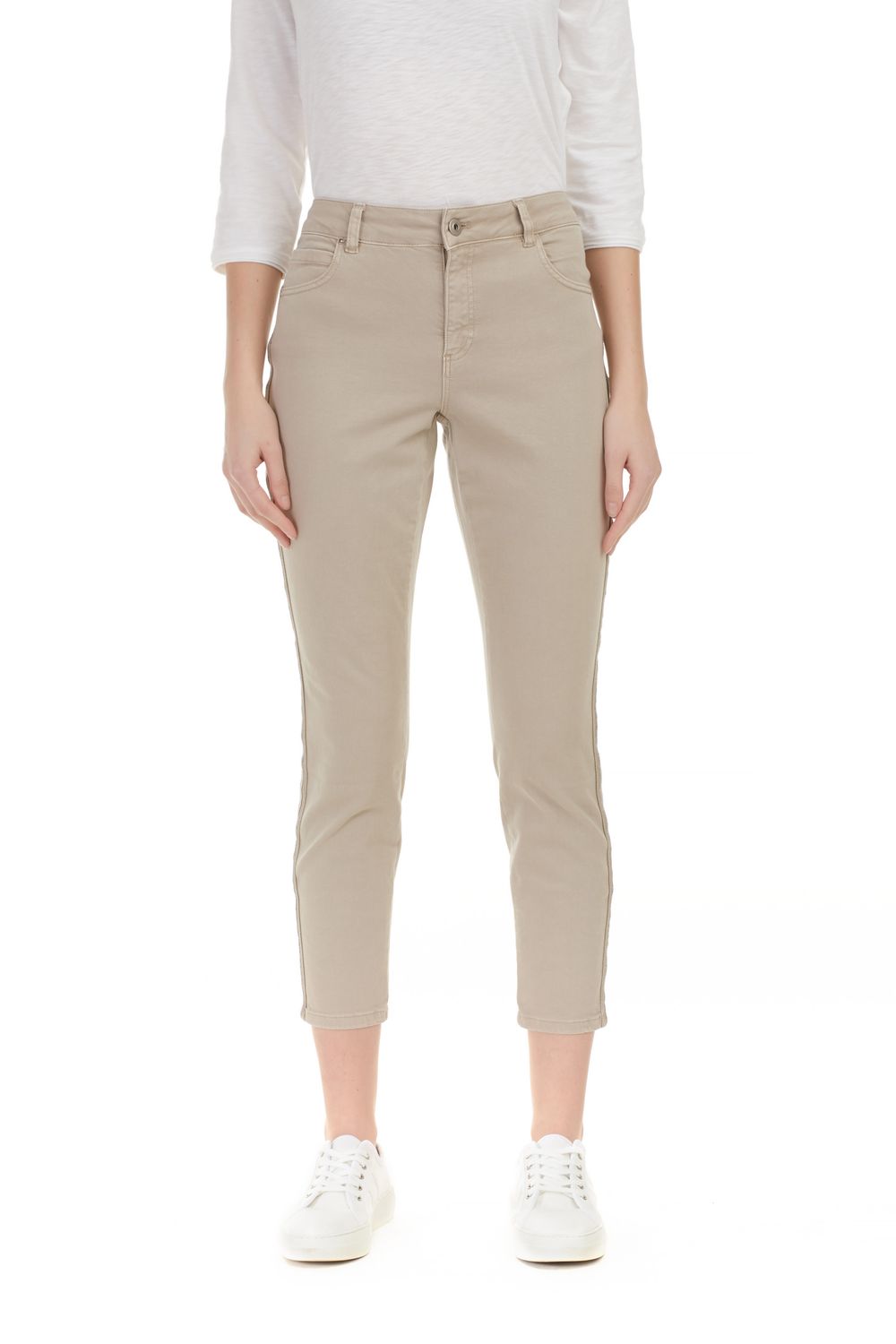 Greige Twill With Side Detail, Color: Greige, Size: 4