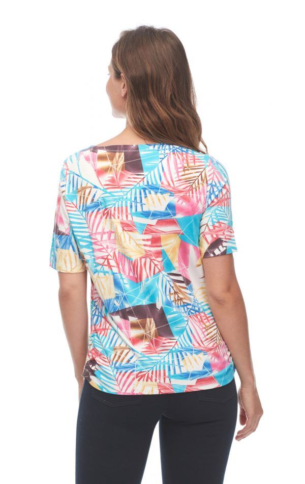 Jungle Foliage Print Top