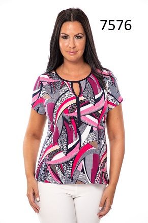 Printed Top, Size: XS