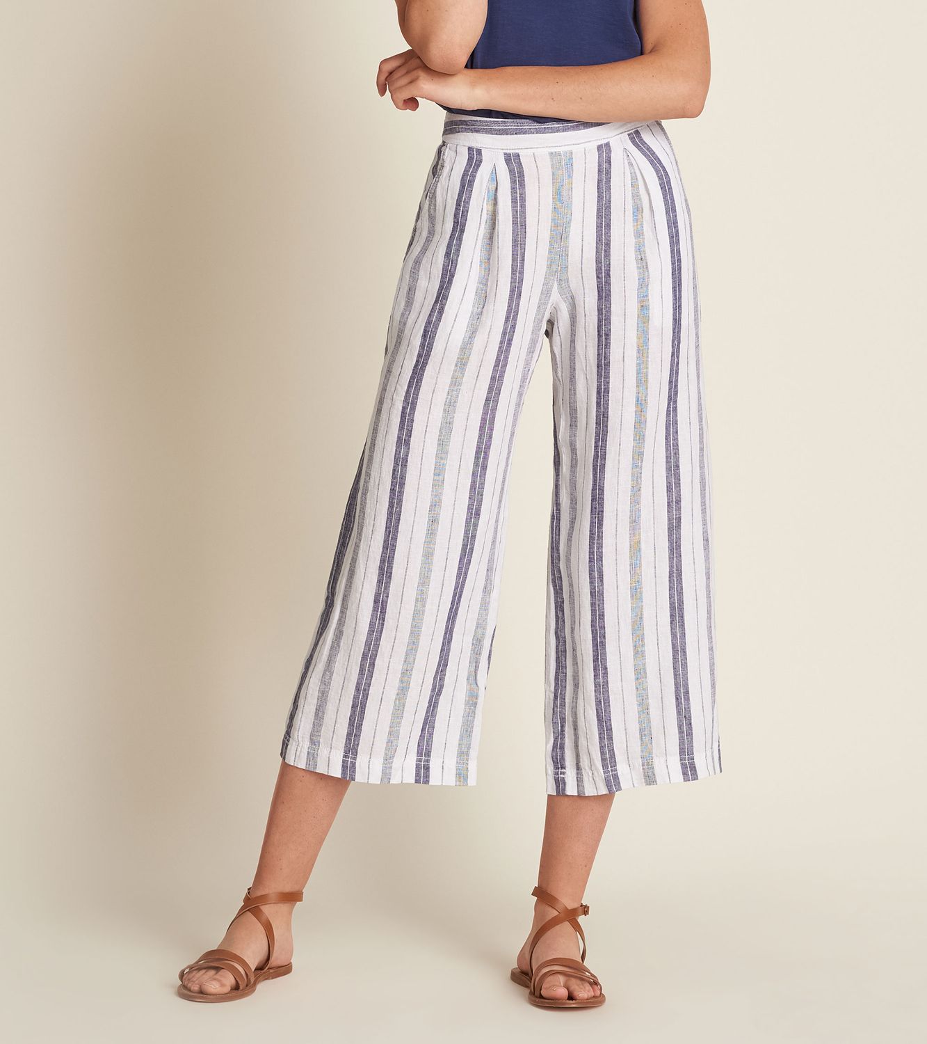Cotton Linen Culottes, Size: S