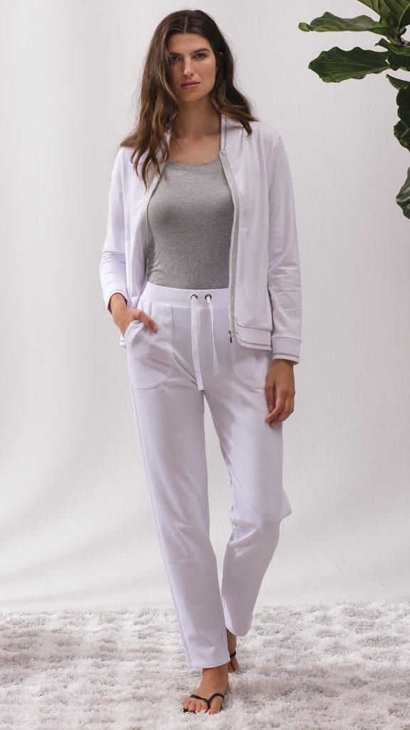 White Pull On Pant
