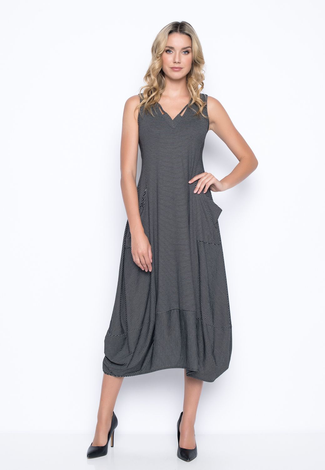 V-Neck Bubble Dress, Size: S