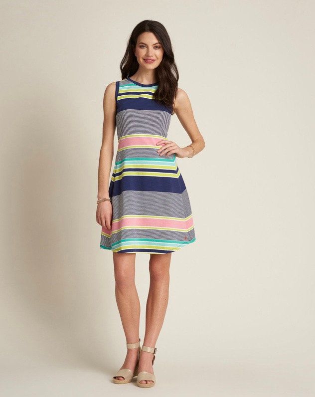 Sarah Dress Gradient Stripes, Size: XS