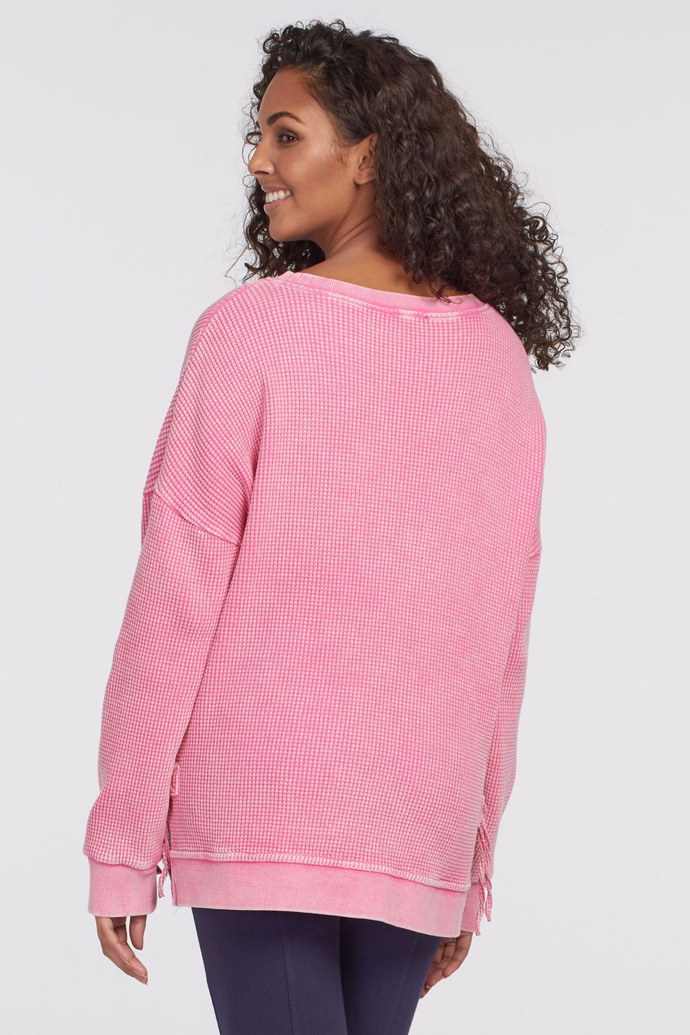 Crew Neck Top With Side Ties (2 Colors)