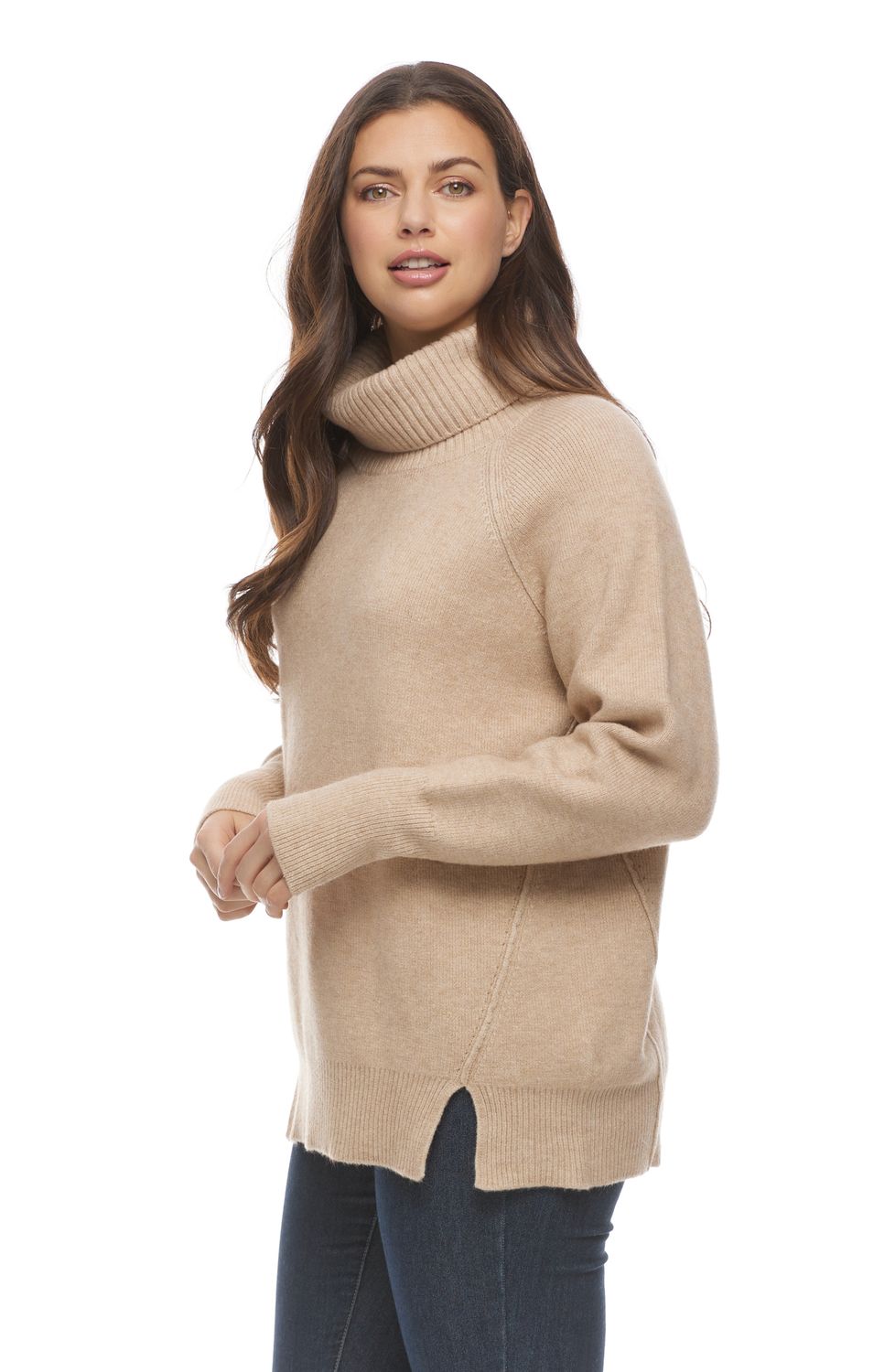 Relaxed Cowl Neck Sweater