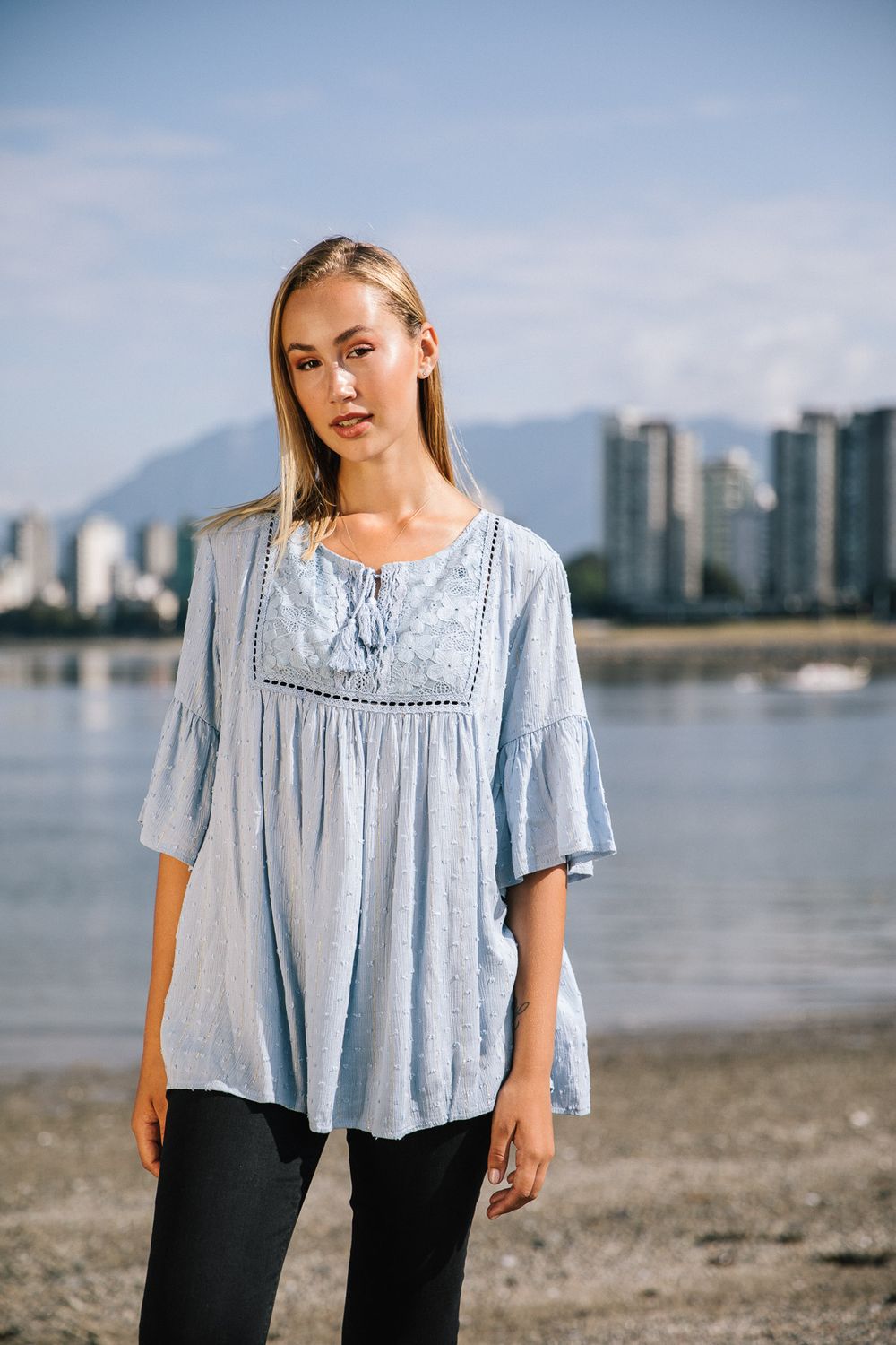 Flowy Smock Blouse