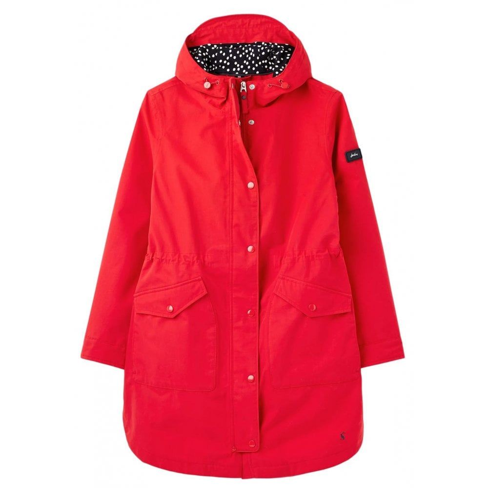 Loxley Longline Waterproof Jacket, Color: Red, Size: 8