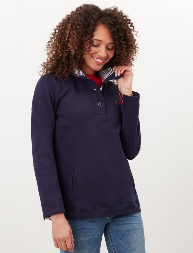 Beachy Funnel Neck Sweatshirt