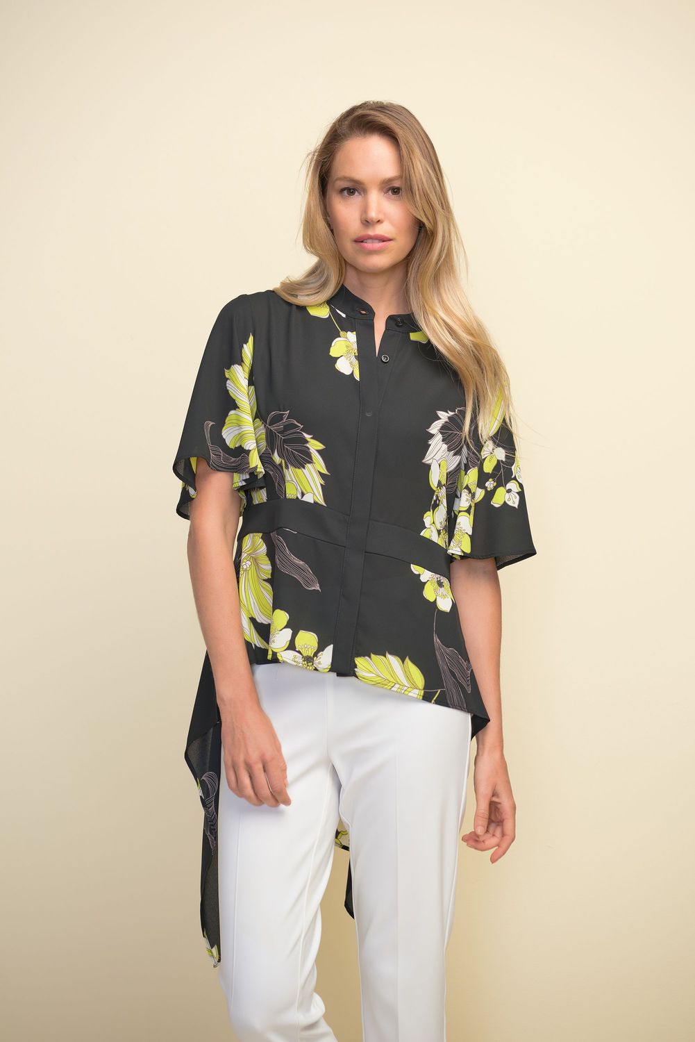 Joseph Ribkoff Black/Multi Top Style 211269