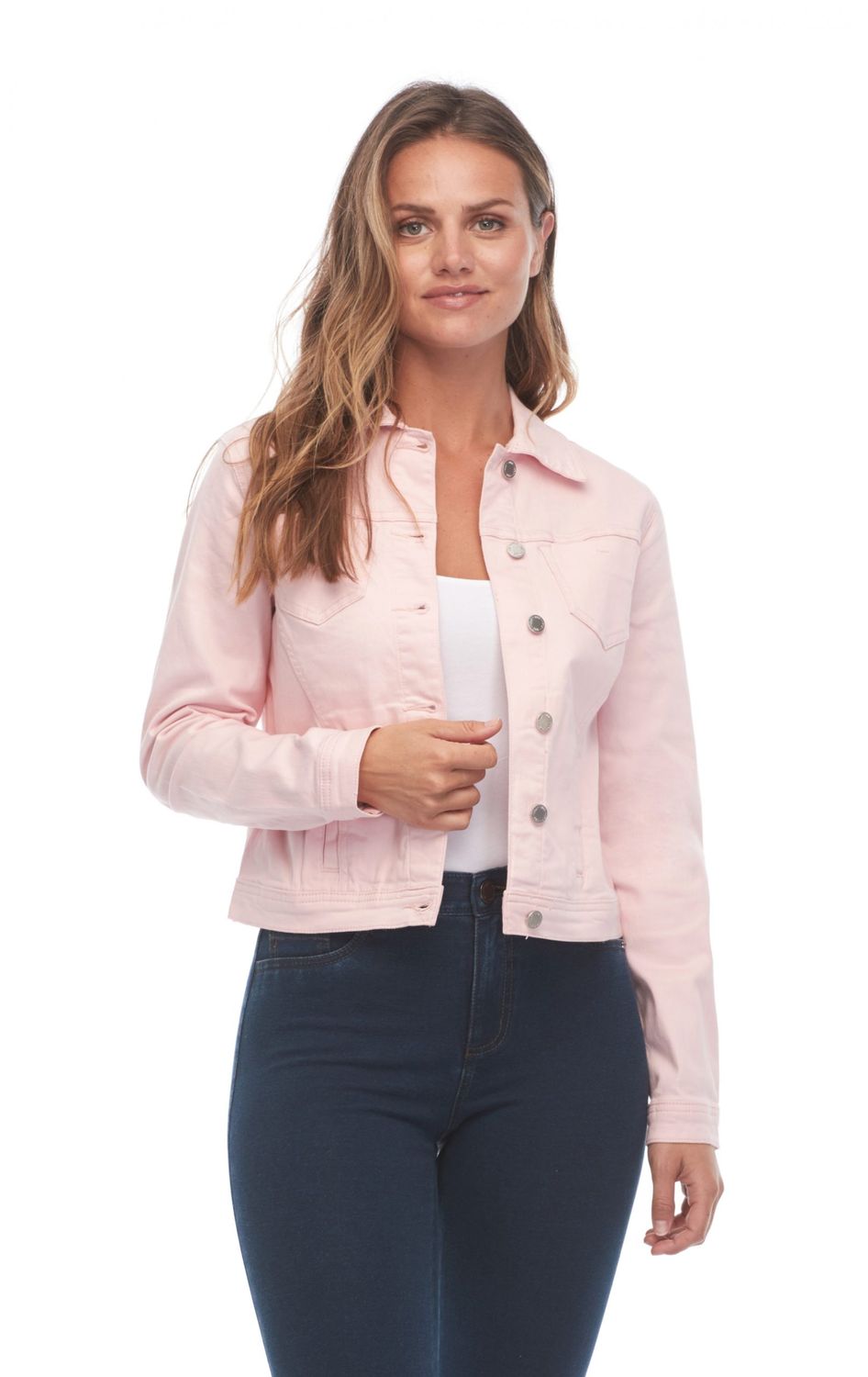 Blush Jean Jacket, Size: M
