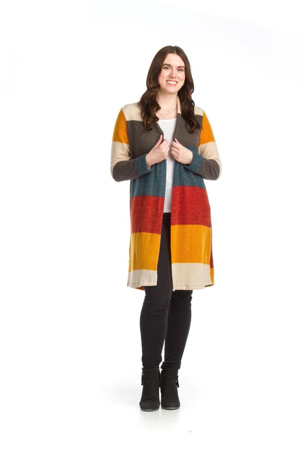 Colorblock Carigan Sweater, Size: XS