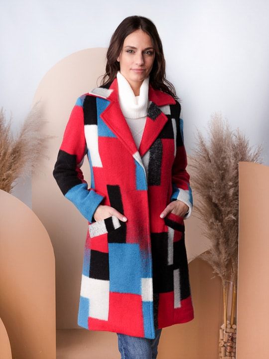 Multi Coloured Coat, Size: S