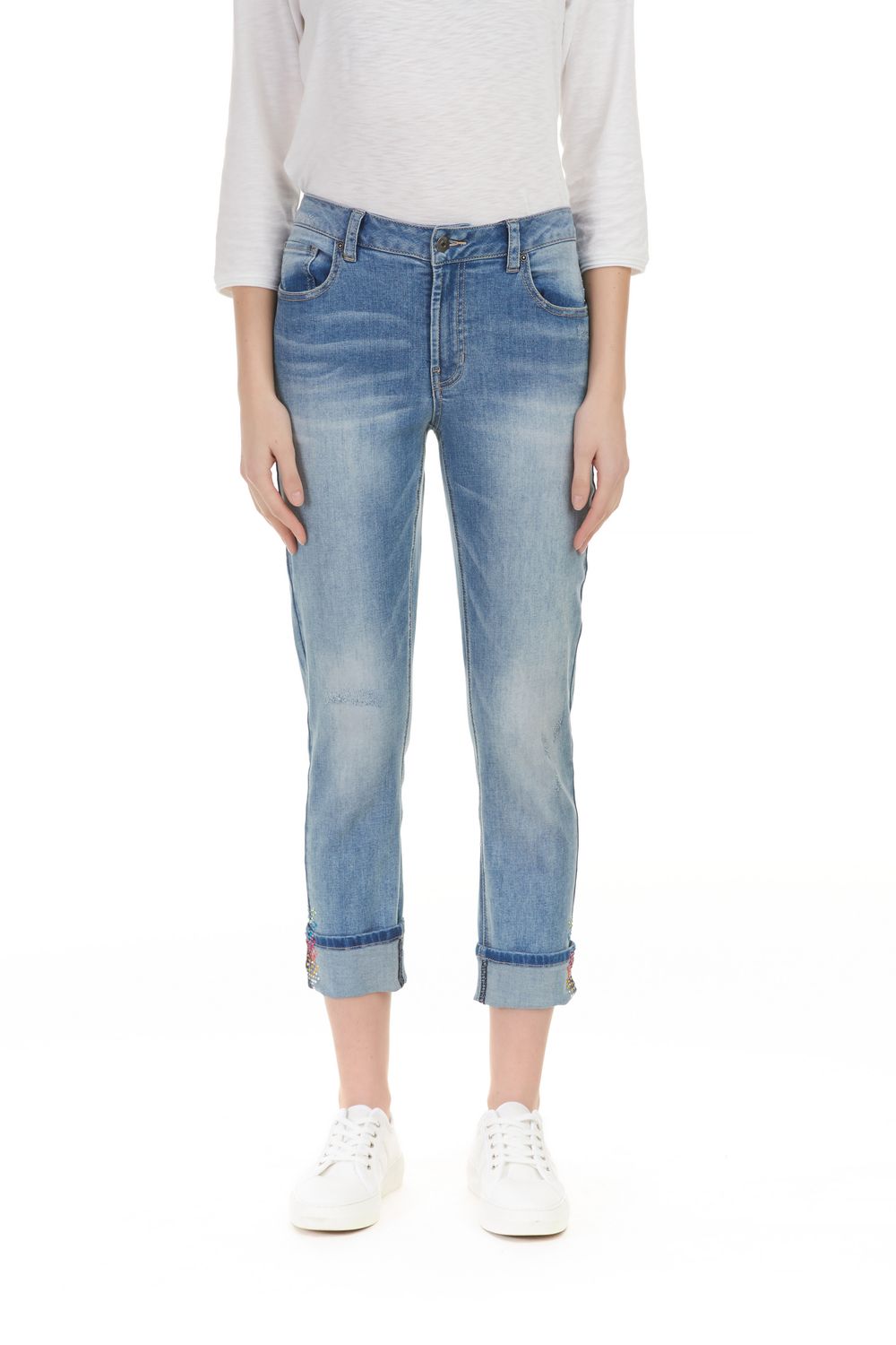 Multicolour Sequins Detail Jean