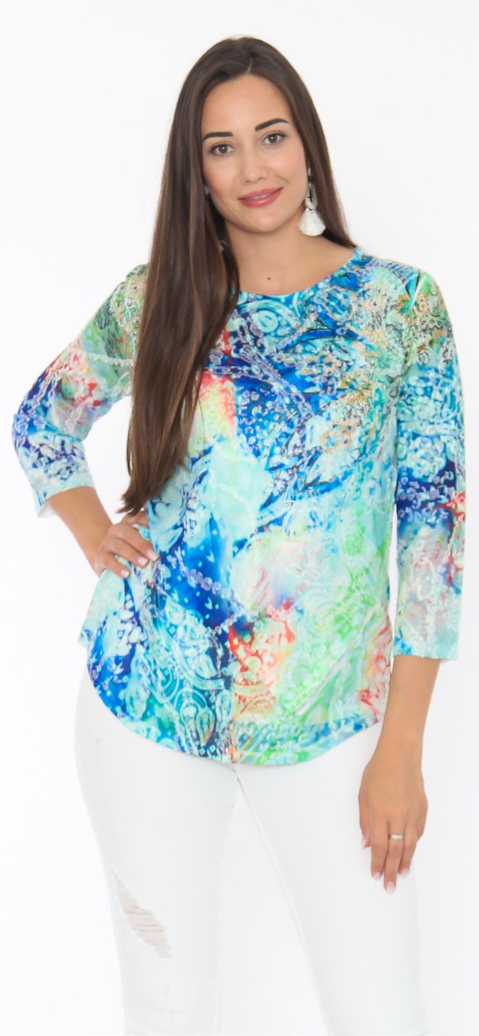 Saskia Lime Twist Top