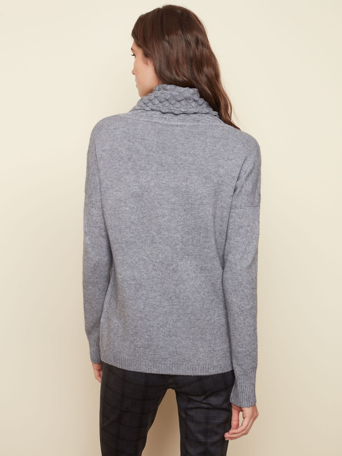 Long Sleeve Cowl Neck With Pockets