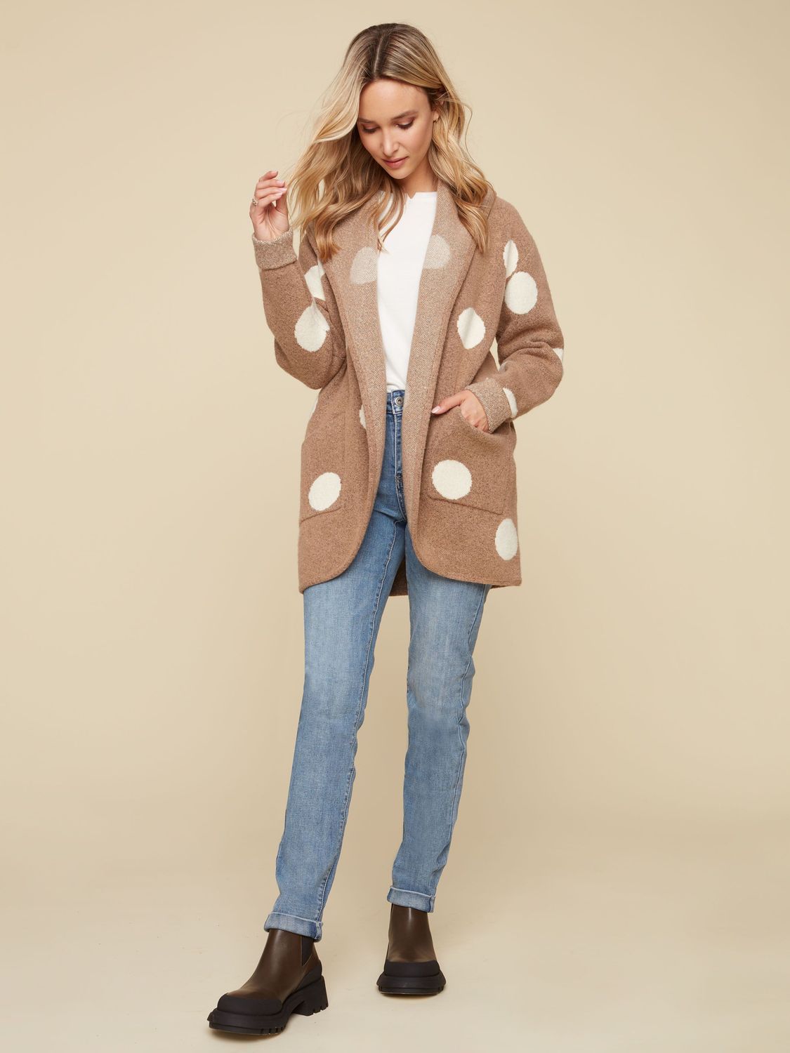 Shawl Drape Collar With Pockets 2362