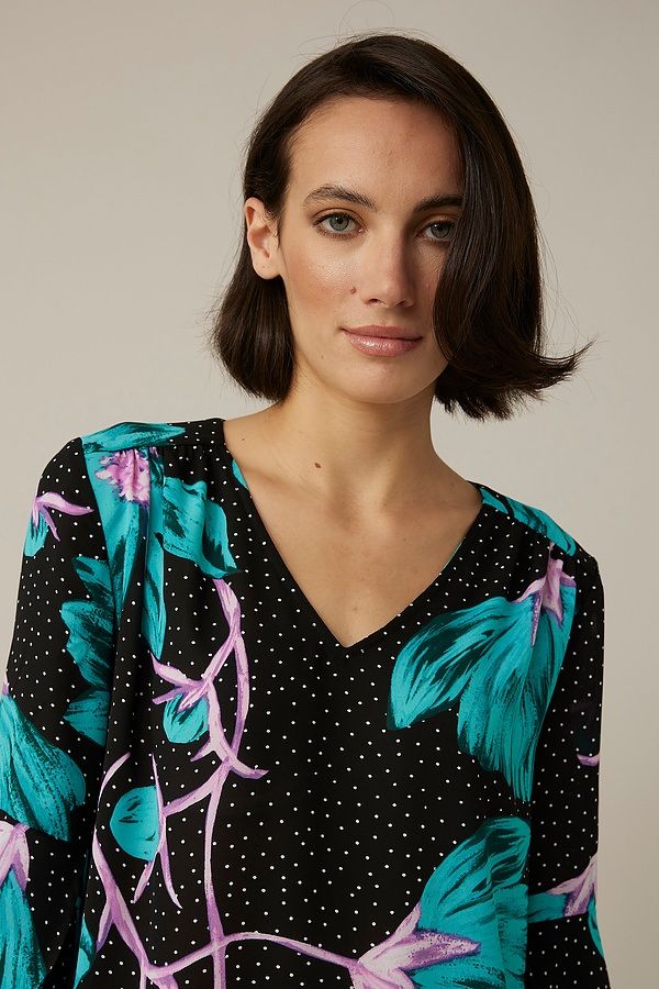 Floral &amp; Polka Dot Top Style 221229