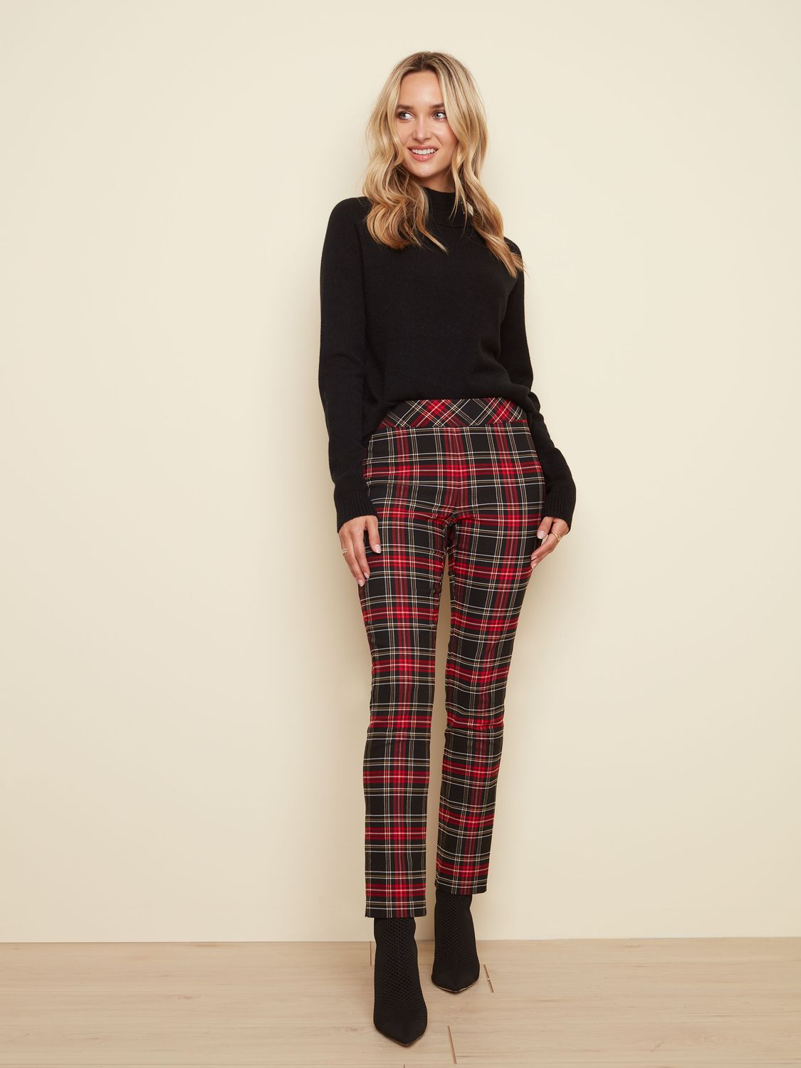 Pull On Plaid Pant 