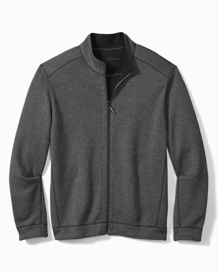 Flipshore Full Zip Reversible Jacket, Color: Charcoal/Black, Size: M