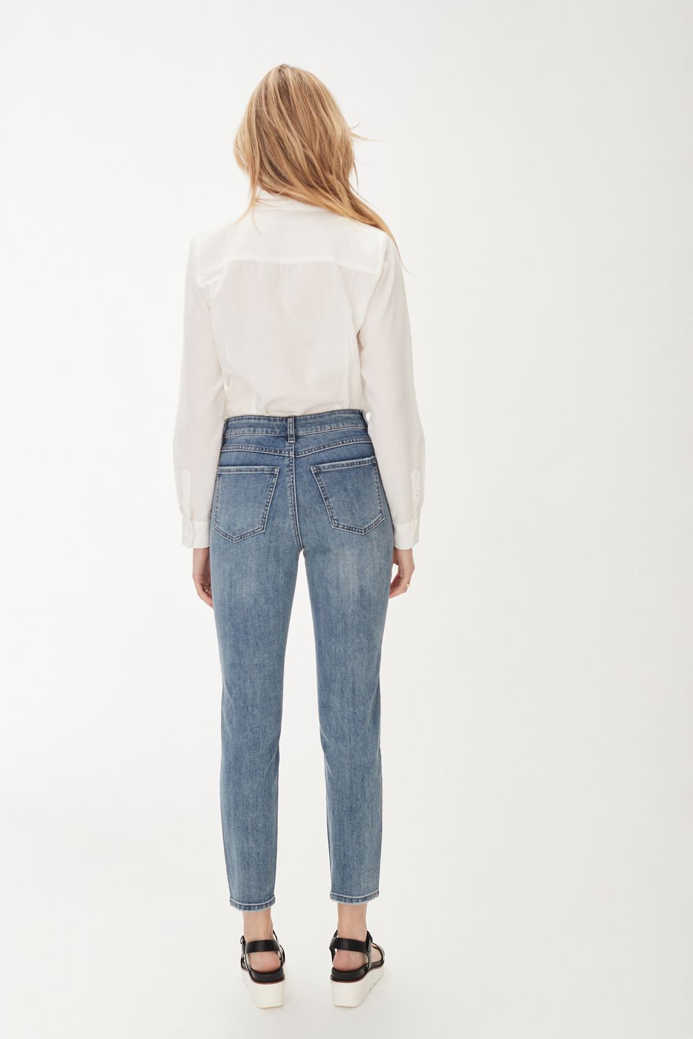 Olivia Slim Straight Ankle 2276779, Color: Medium Wash, Size: 4