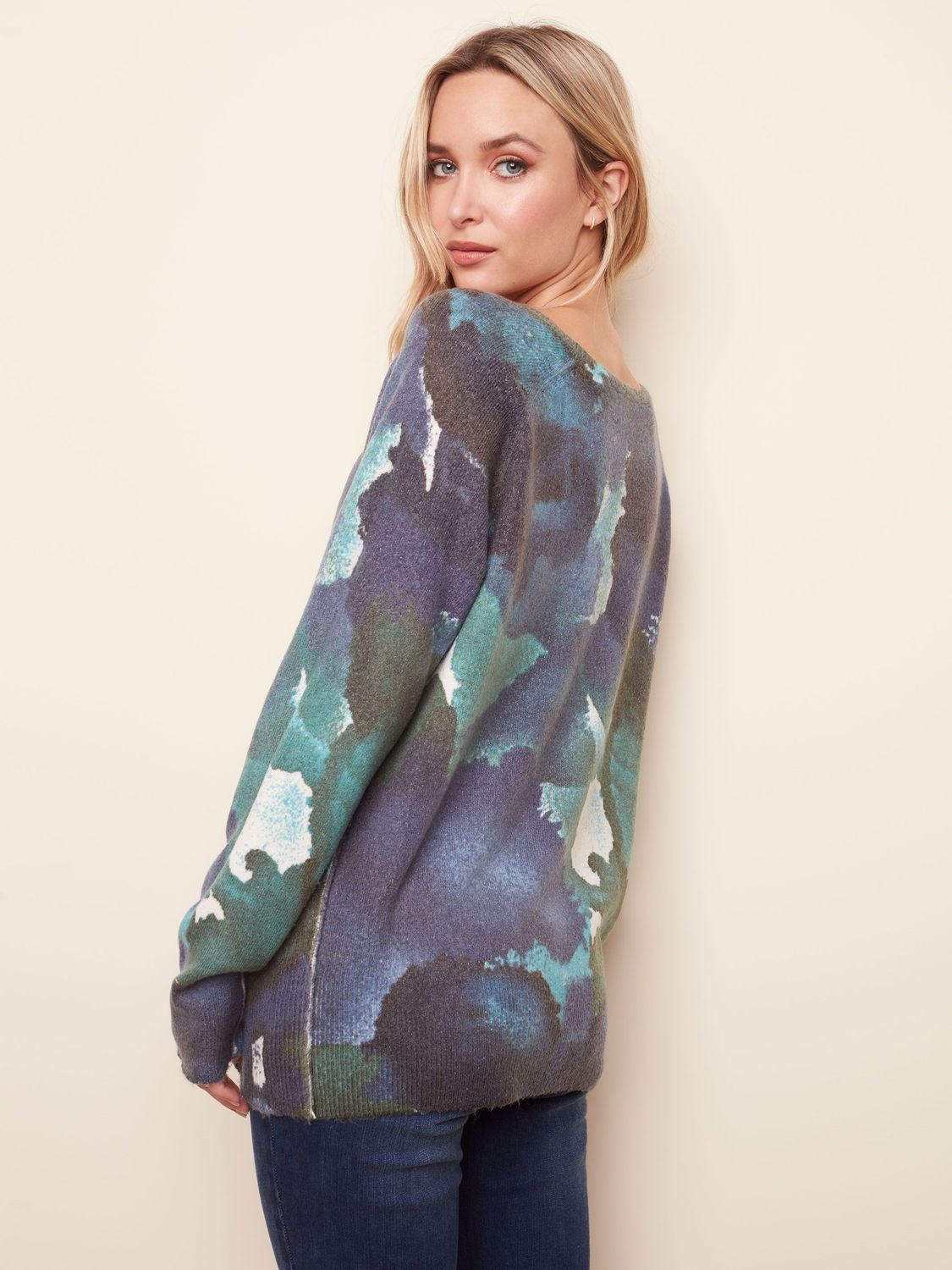 Long Raglan Sleeve Crew Neck