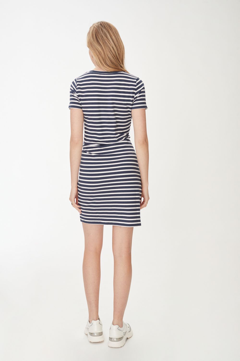 Ruched Dress 7551834, Color: Cadet Indigo/White, Size: XS