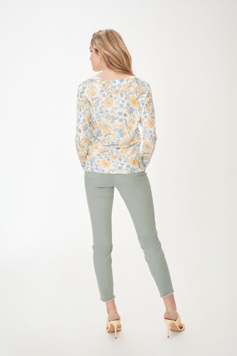 Printed Sweater 1748380, Color: Mid Century Floral, Size: XS