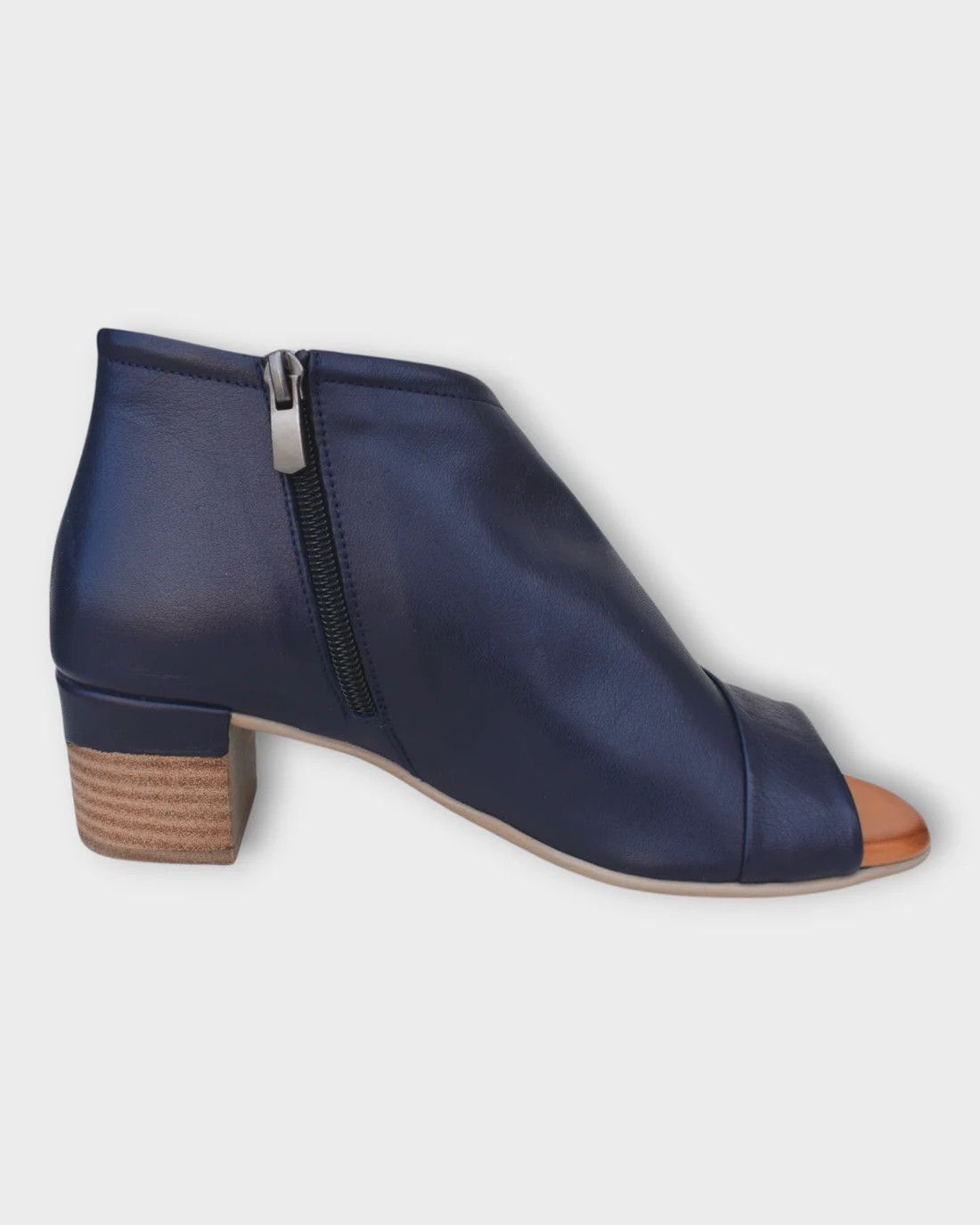 Gia Leather Open Toe Shoe, Color: Black, Size: 36