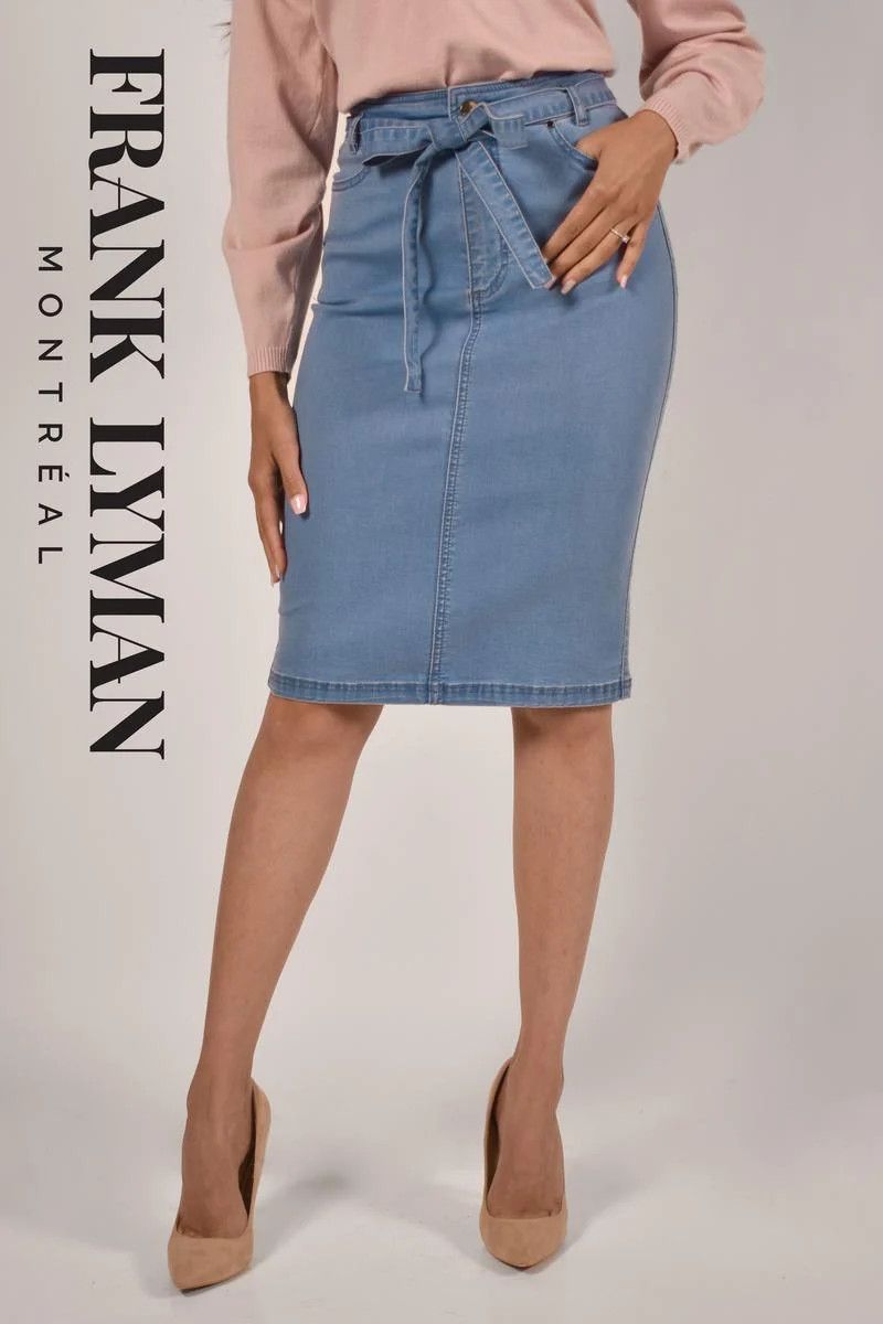 Blue Denim Skirt 226162