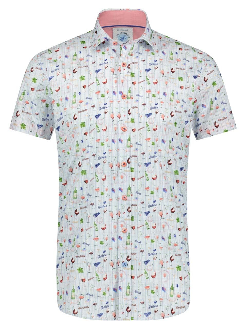 Short Sleeve Wine Shirt