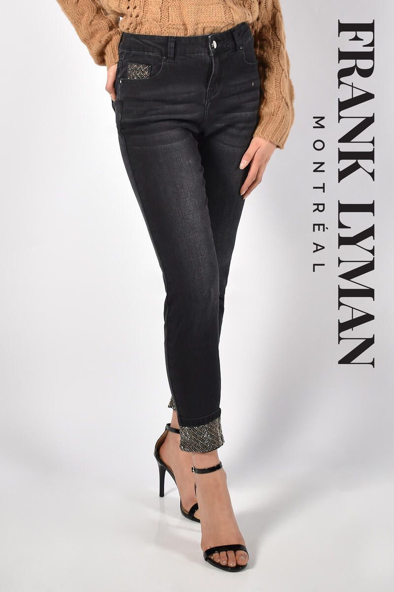 Charcoal Denim Pant, Size: XS