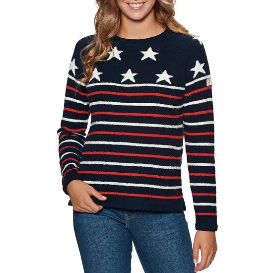 Seaport Sweater Navy Star, Size: 6